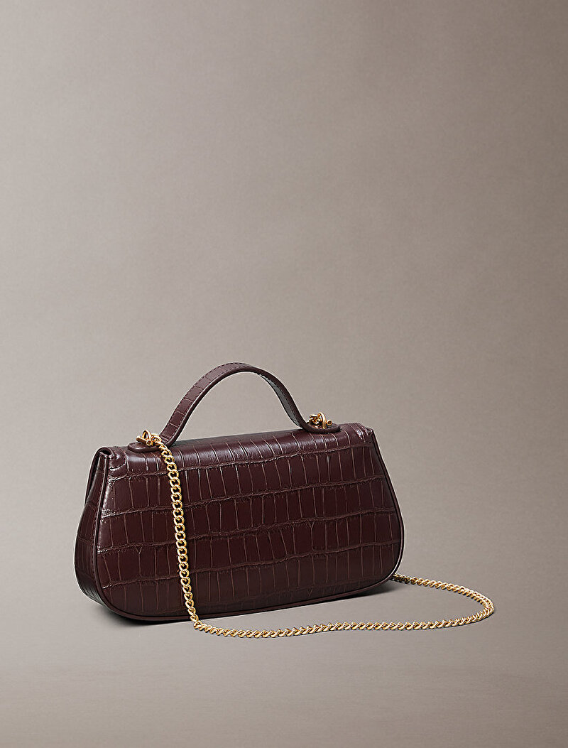 Calvin Klein Kırmızı Renkli Kadın CK Croc Çapraz Çanta