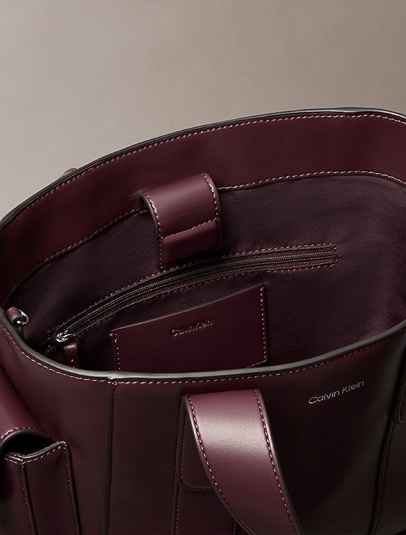 Calvin Klein Kırmızı Renkli Kadın Webbing Strap Tote Çanta