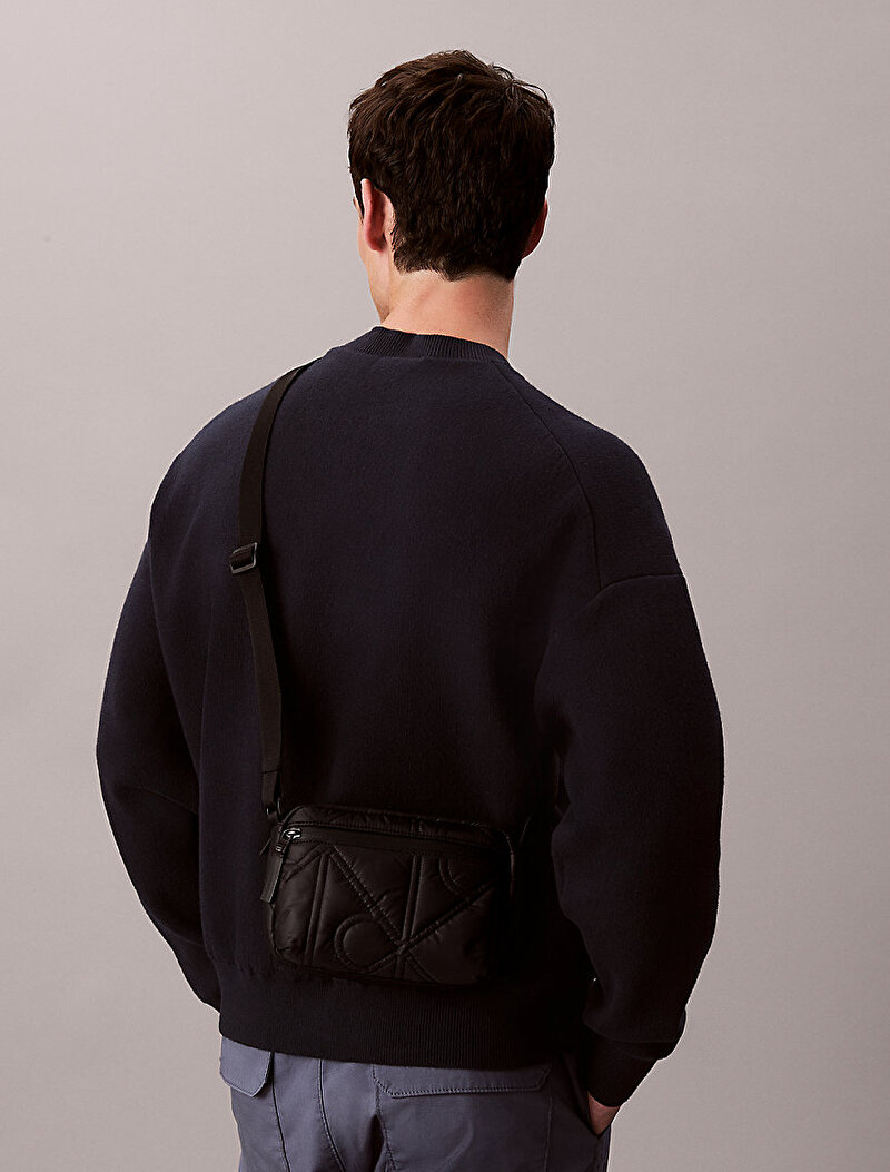 Calvin Klein Siyah Renkli Erkek Puffer Camera Çanta