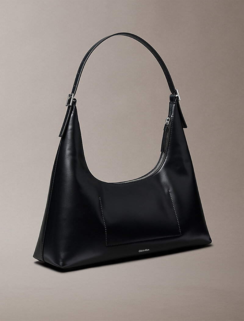 Calvin Klein Siyah Renkli Kadın Emblem Omuz Çantası