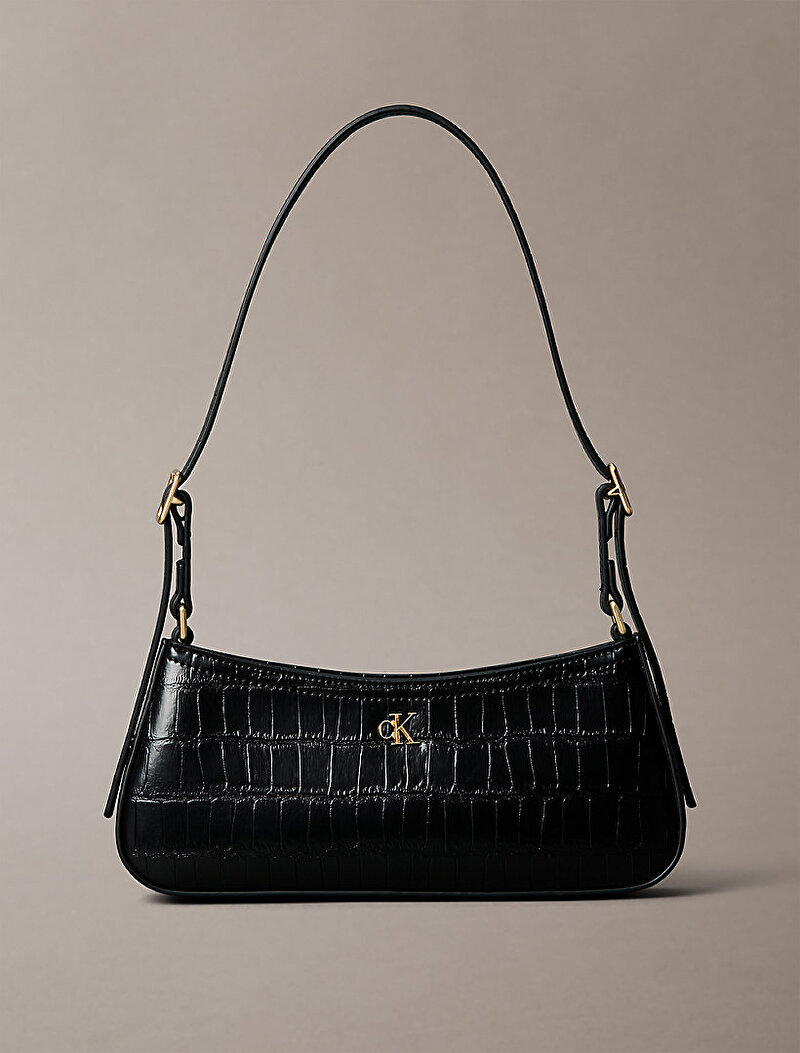 Kadın CK Croc Small Omuz Çantası
