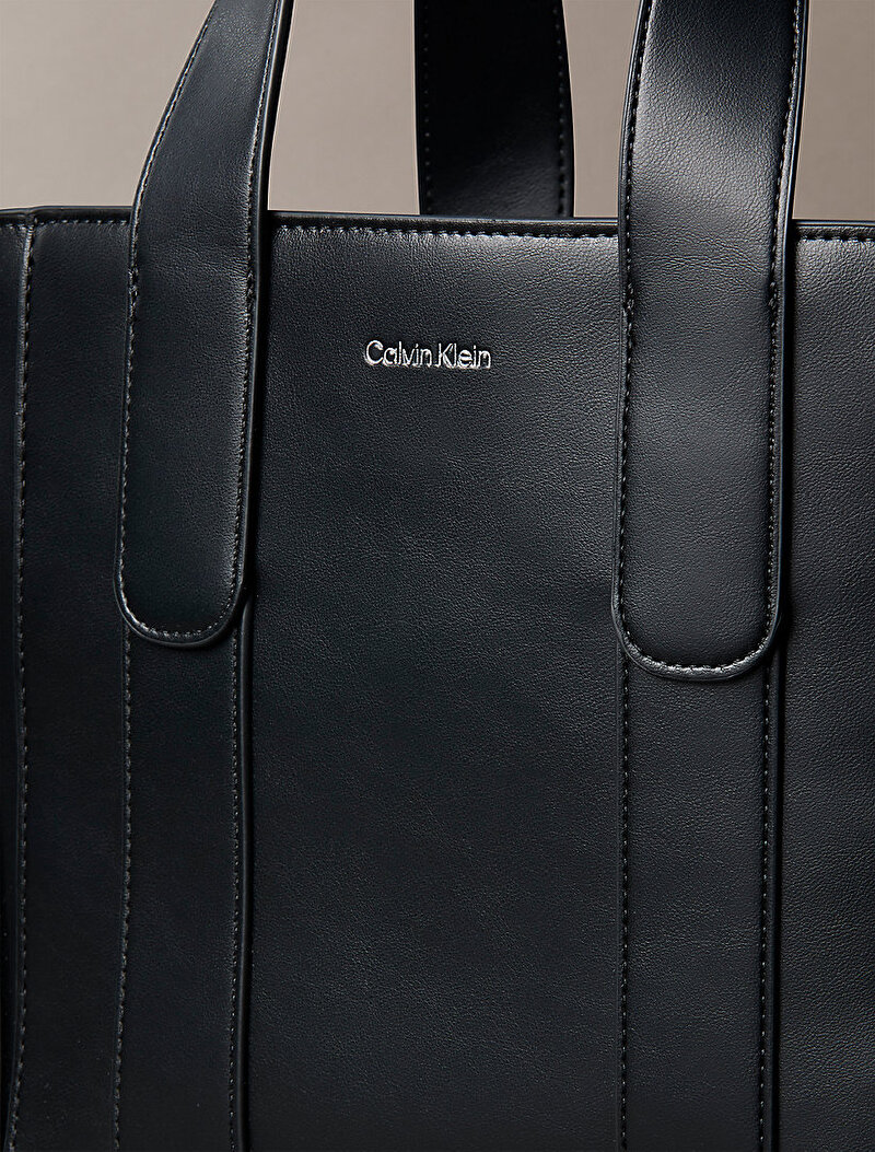 Calvin Klein Siyah Renkli Kadın Webbing Strap Tote Çanta