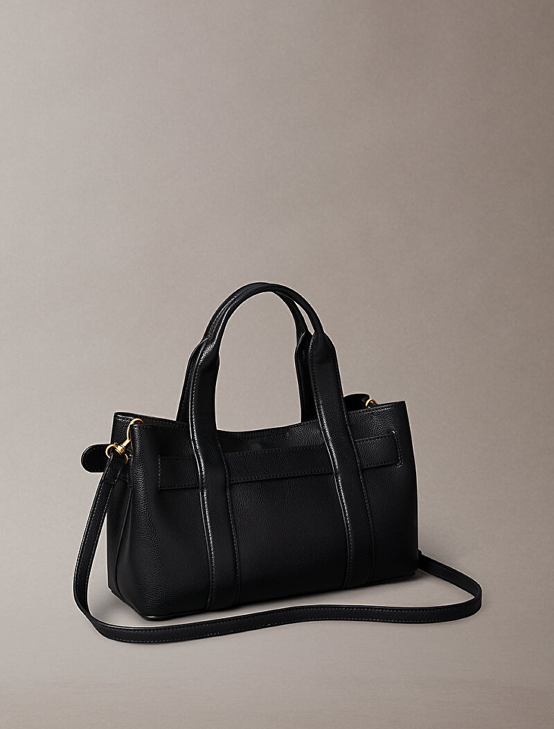 Calvin Klein Siyah Renkli Kadın Buckle Mini Tote Çanta