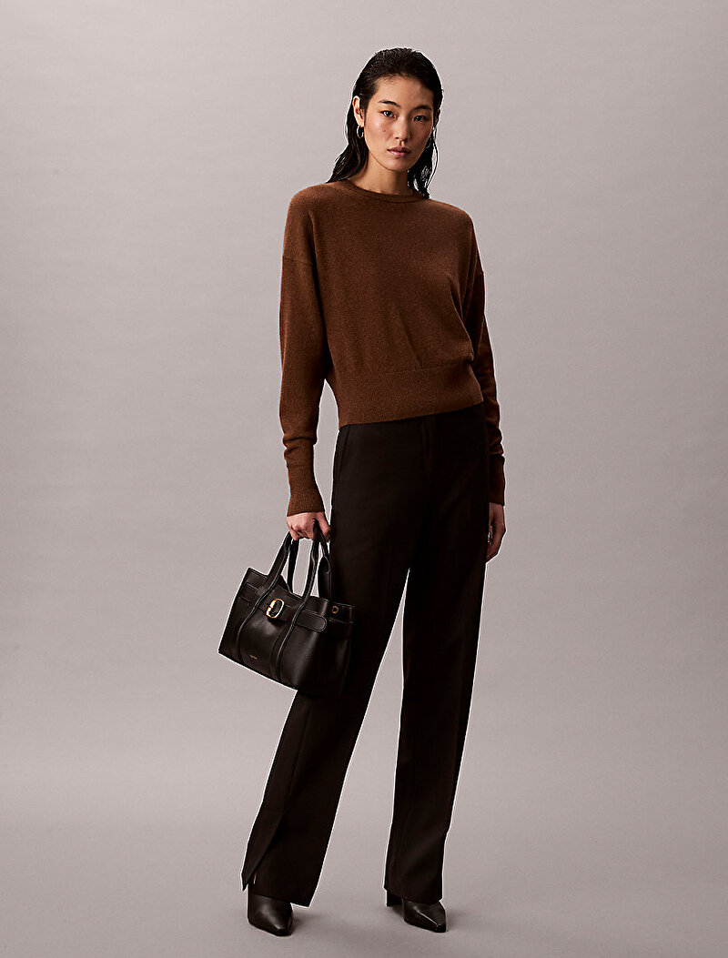 Calvin Klein Siyah Renkli Kadın Buckle Mini Tote Çanta