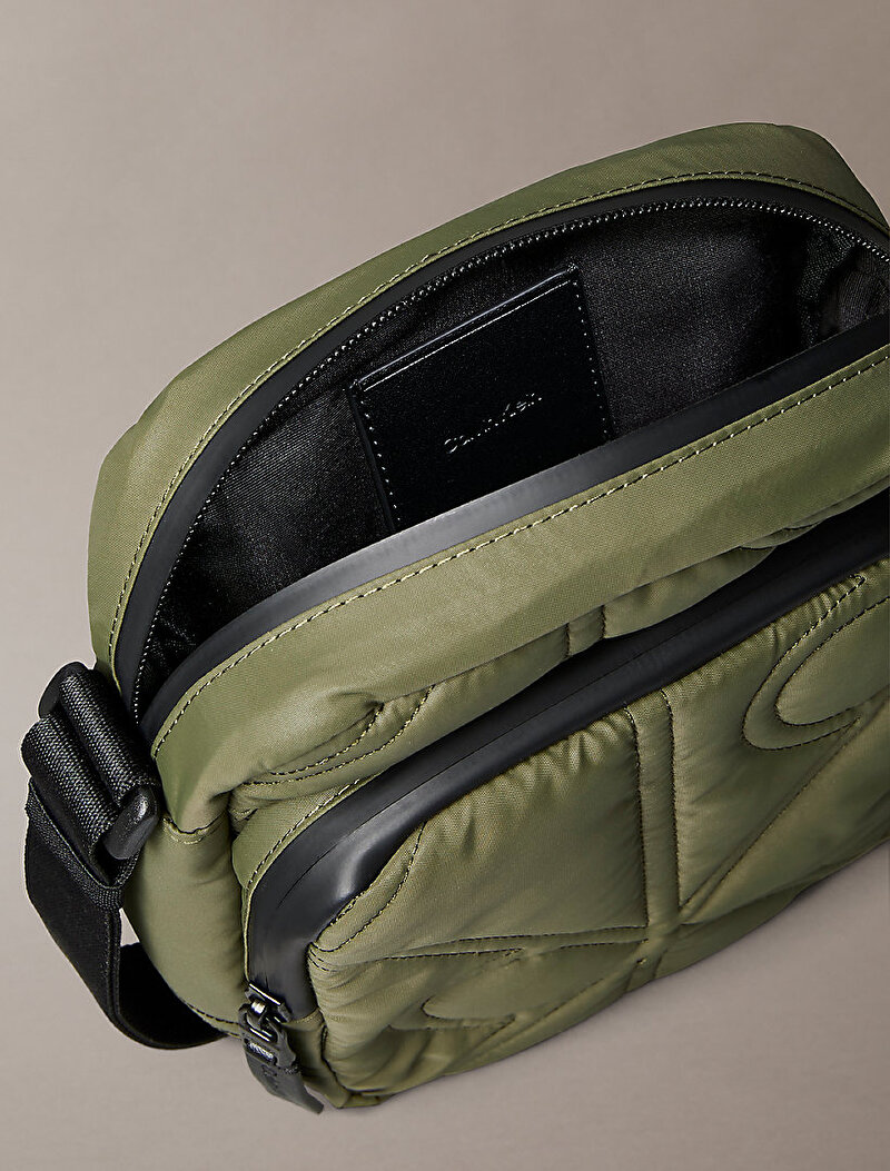 Calvin Klein Yeşil Renkli Erkek Puffer Reporter Çanta