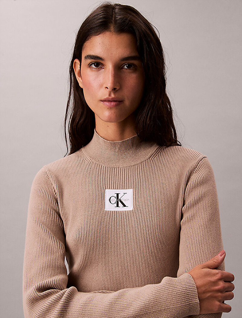 Calvin Klein Bej Renkli Kadın Mini Elbise