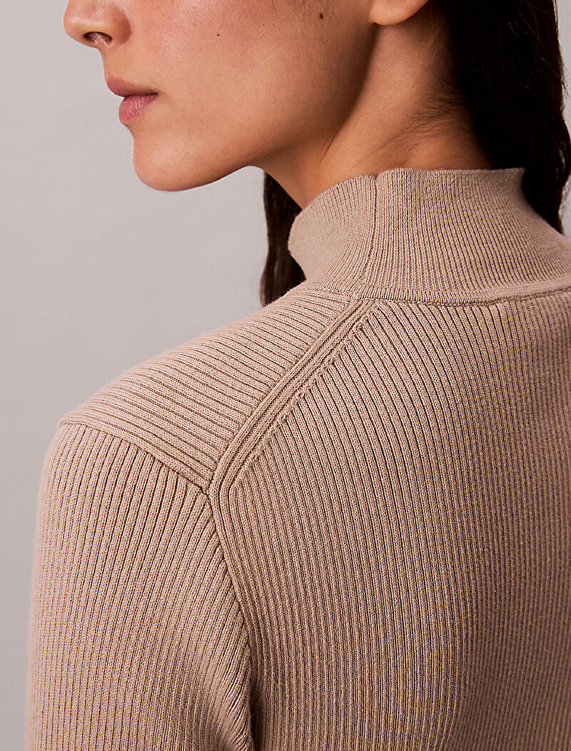 Calvin Klein Bej Renkli Kadın Mini Elbise