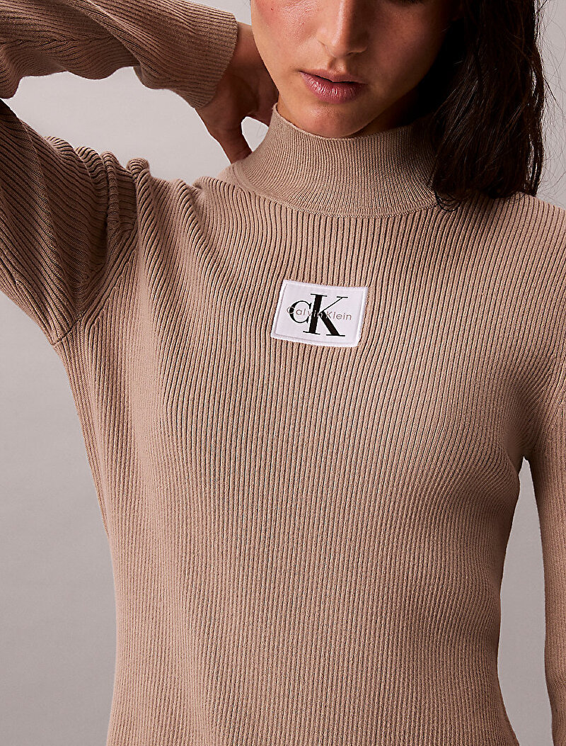 Calvin Klein Bej Renkli Kadın Mini Elbise