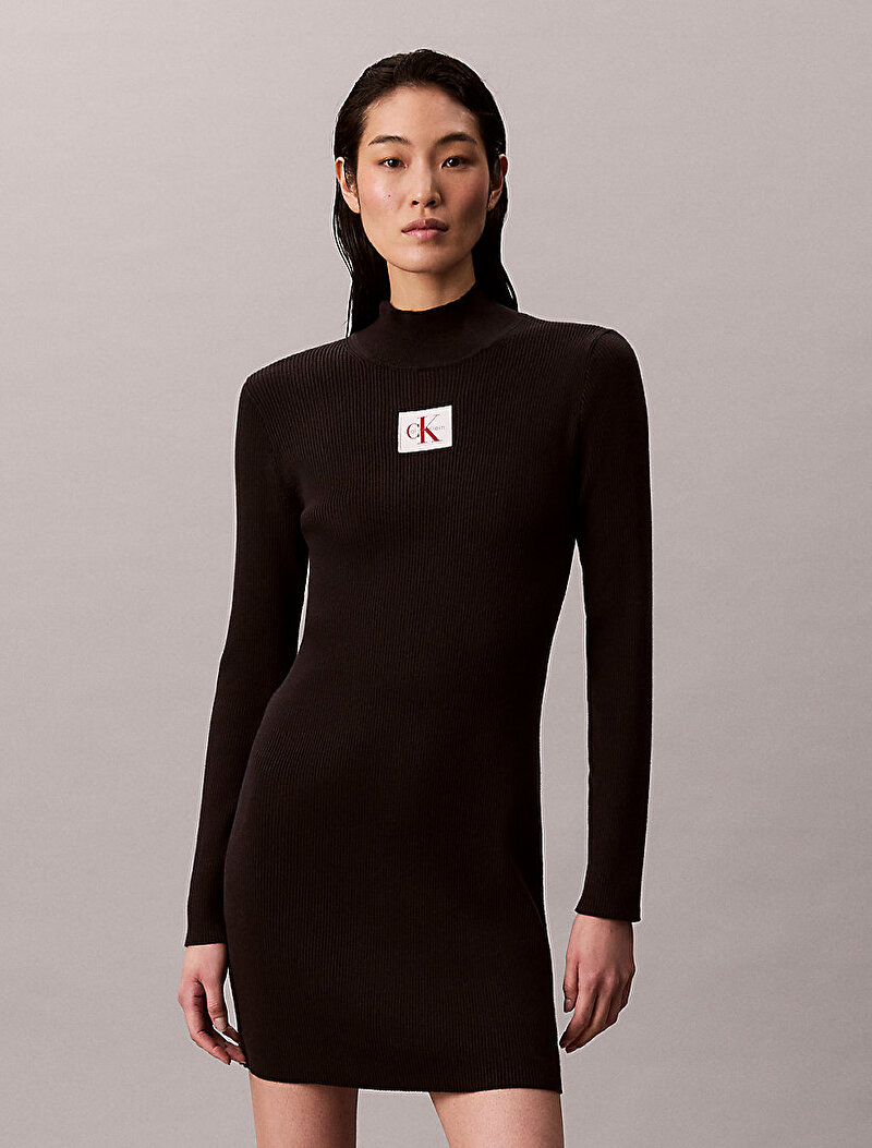 Calvin Klein Siyah Renkli Kadın Mini Elbise