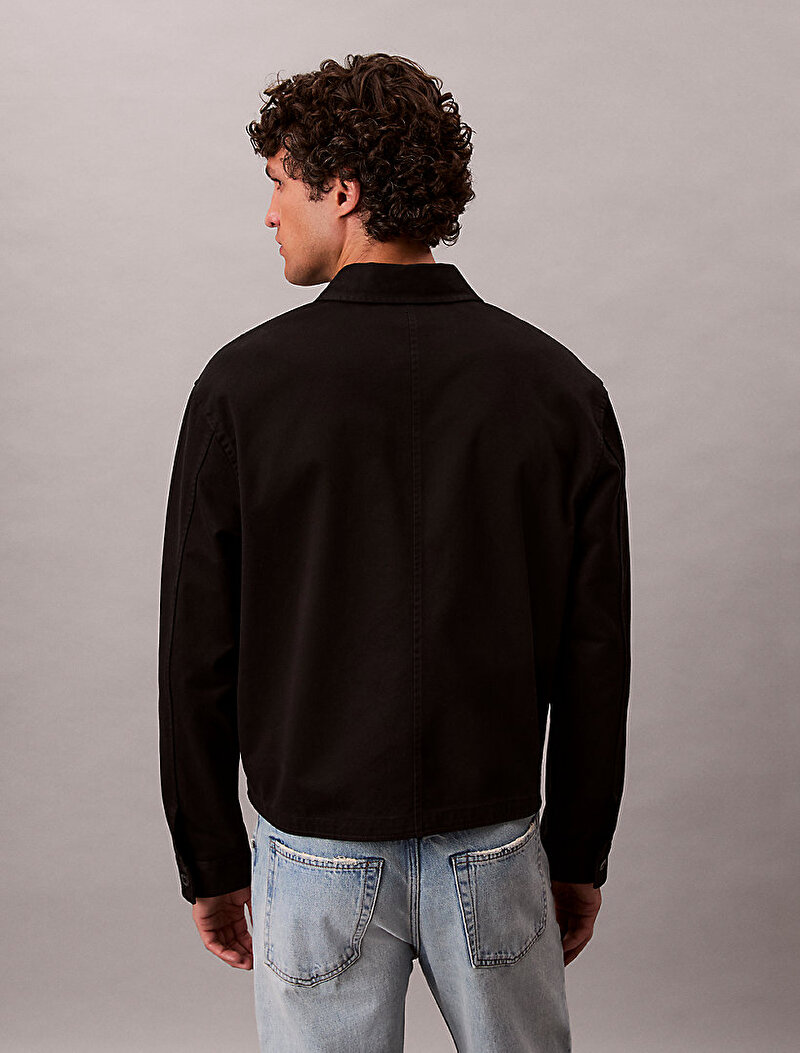 Calvin Klein Siyah Renkli Erkek Melange Flannel Gömlek