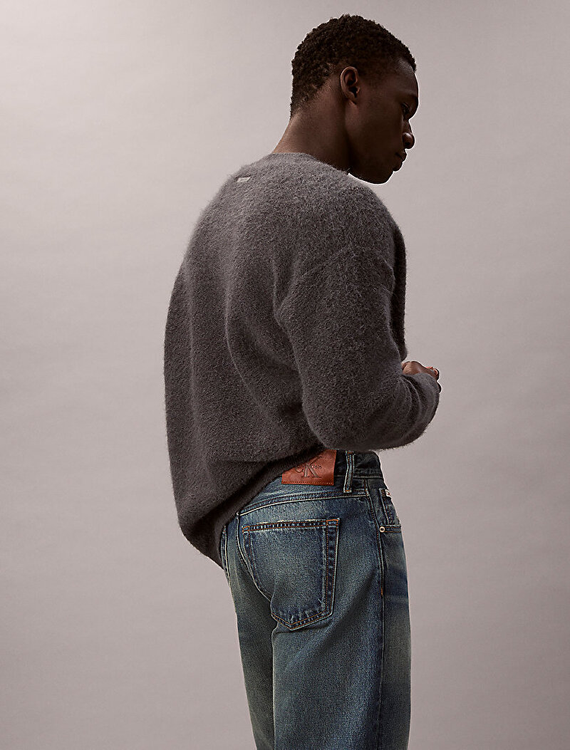 Calvin Klein Mavi Renkli Erkek 90s Straight Gold Jean Pantolon