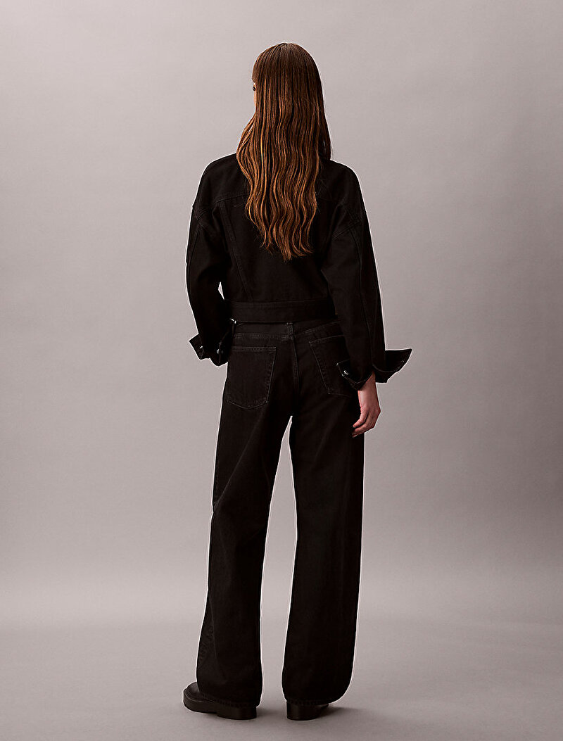 Calvin Klein Siyah Renkli Kadın Low Rise Baggy Soft Jean Pantolon