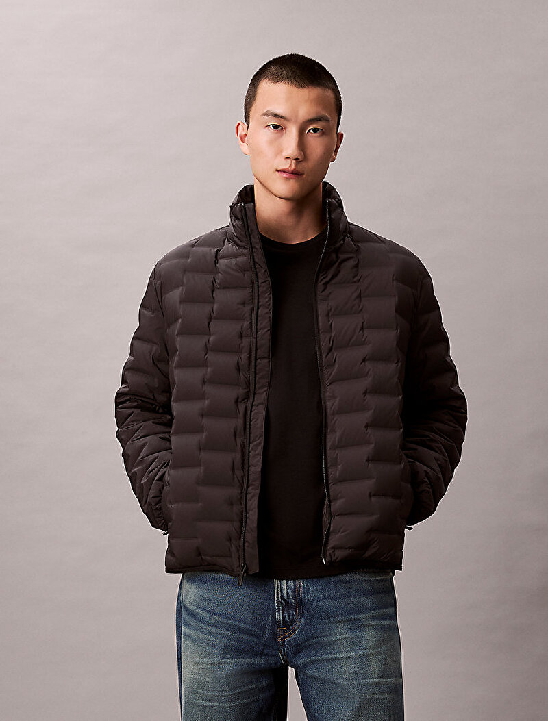 Calvin Klein Siyah Renkli Erkek Pre-quilted Mont