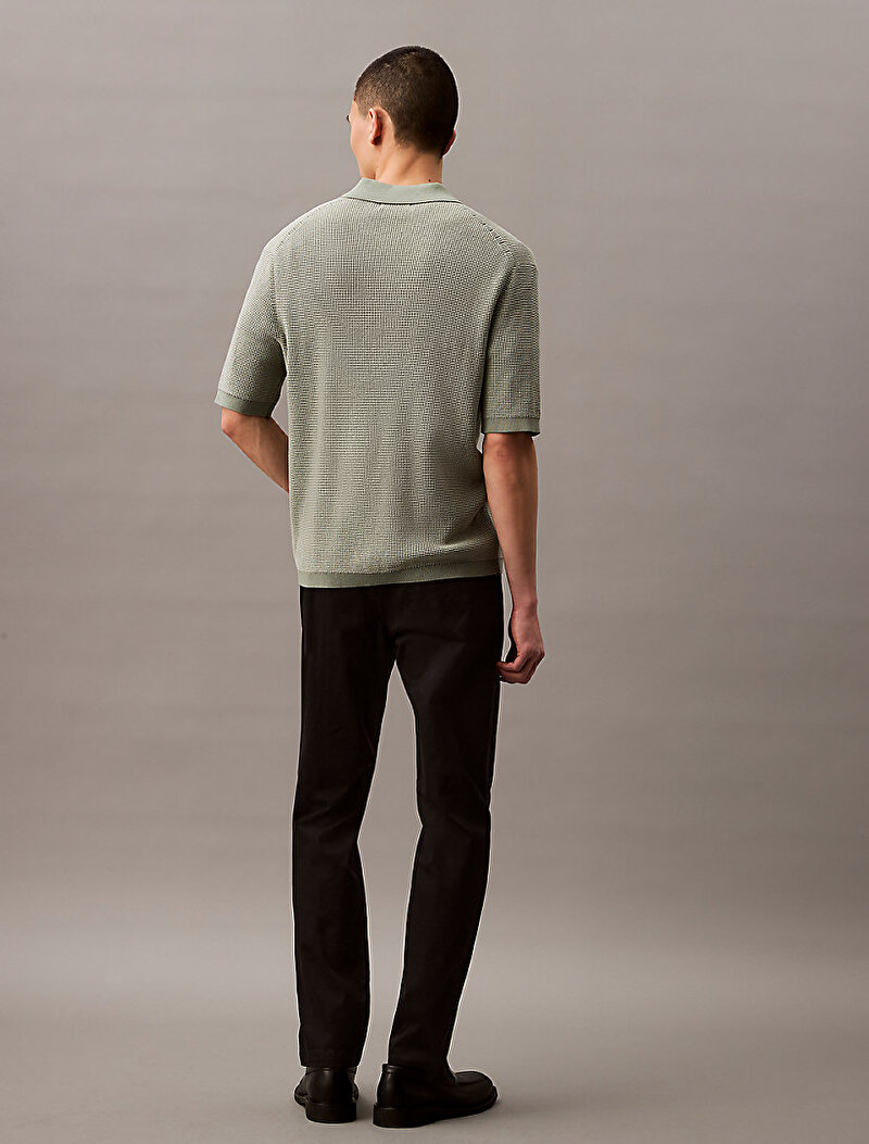 Calvin Klein Siyah Renkli Erkek Slim Cotton Stretch Pantolon