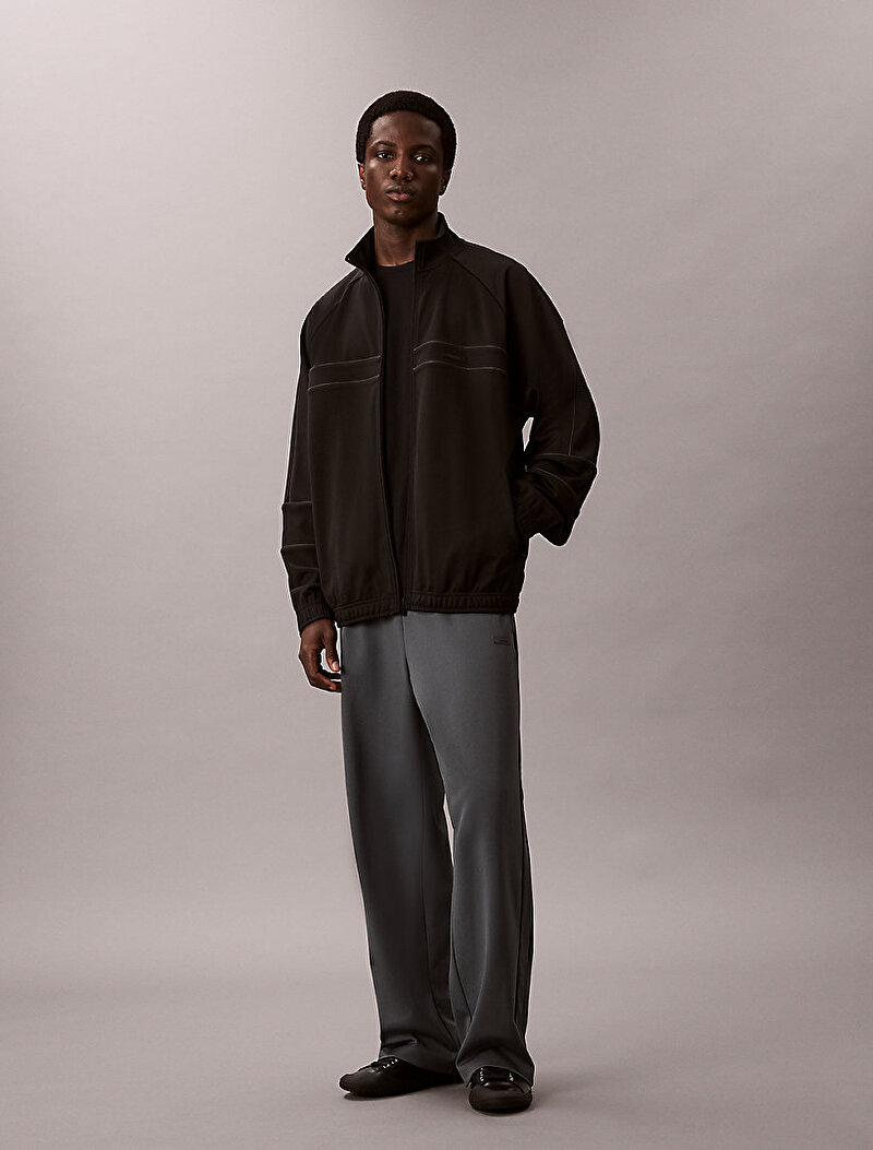 Calvin Klein Siyah Renkli Erkek Full Zip Sweatshirt