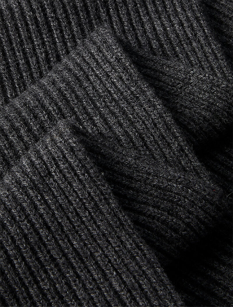 Calvin Klein Gri Renkli Erkek CK Metal Wool Atkı