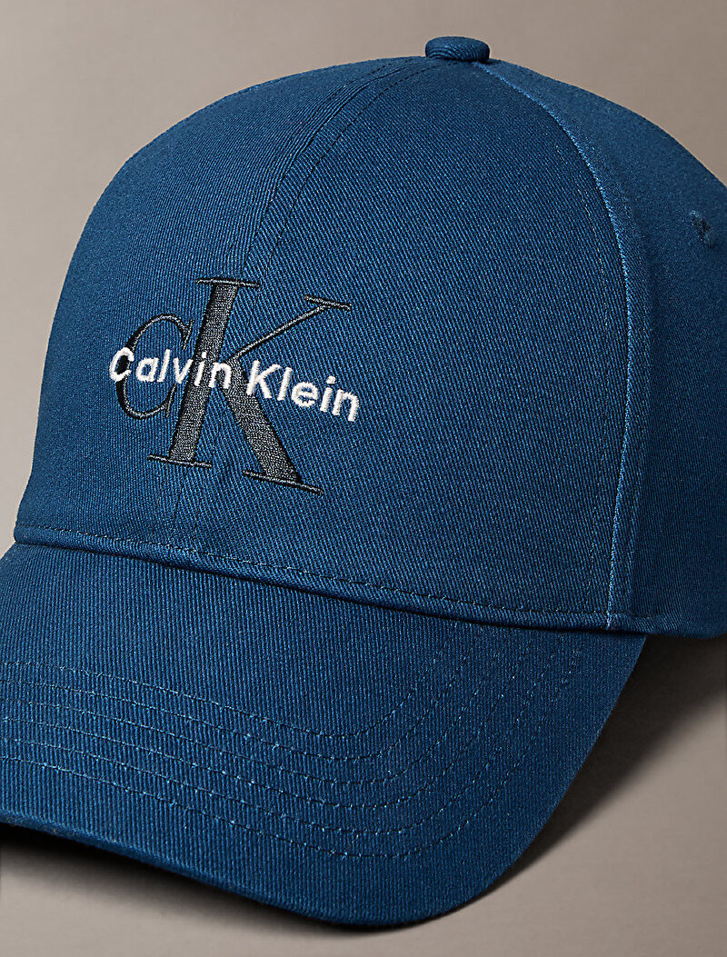 Calvin Klein Lacivert Renkli Erkek Monologo Embro Şapka