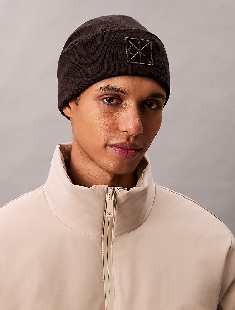 Calvin Klein Siyah Renkli Erkek Emblem Patch Fine Bere