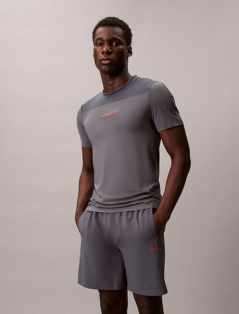 Calvin Klein Gri Renkli Erkek Woven Şort