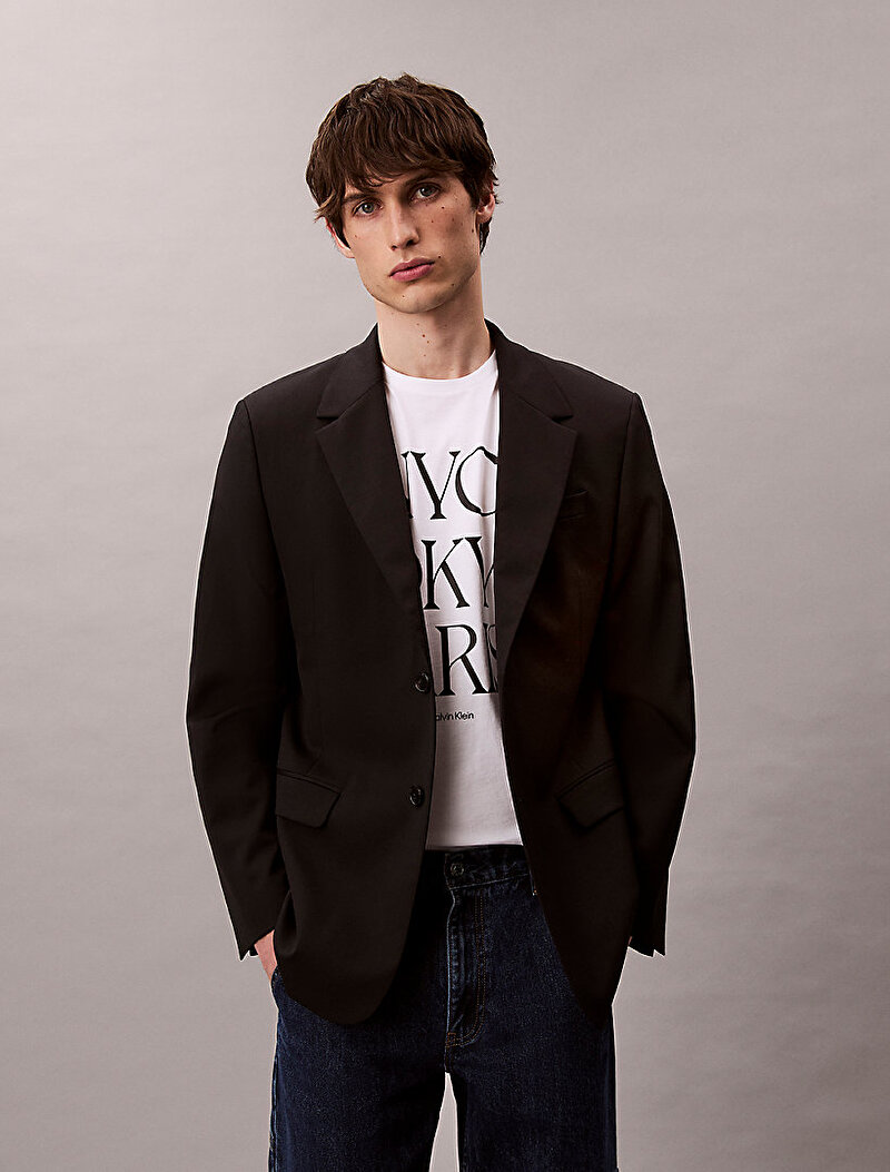 Calvin Klein Beyaz Renkli Erkek 20s Flagship T-shirt