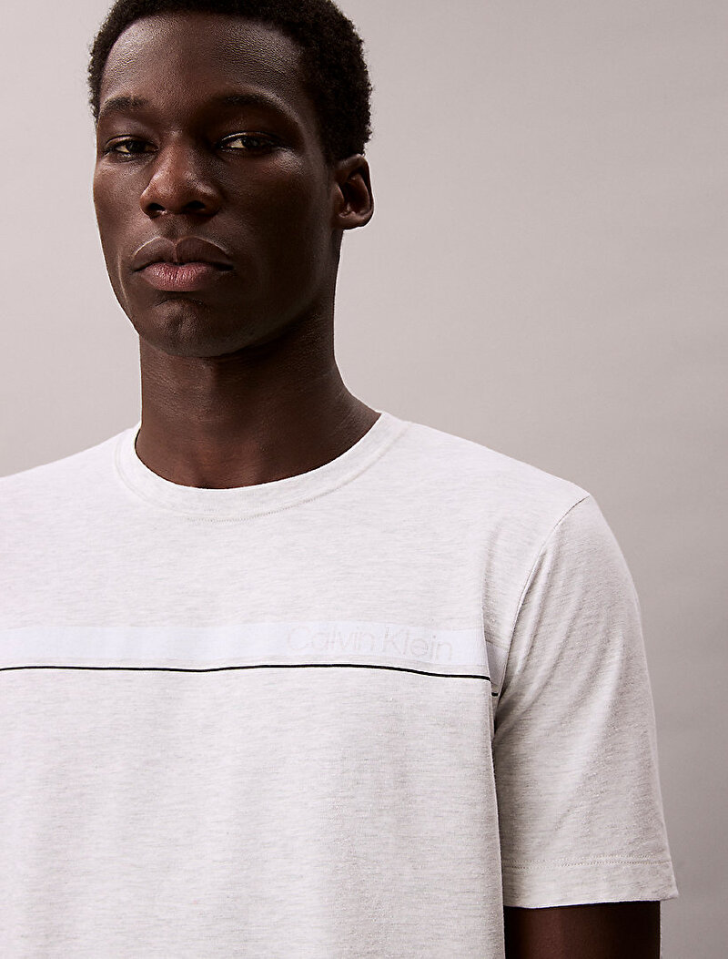 Calvin Klein Gri Renkli Erkek Lifestyle T-shirt