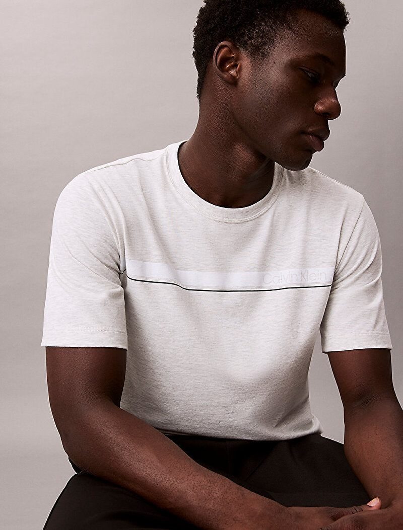 Calvin Klein Gri Renkli Erkek Lifestyle T-shirt
