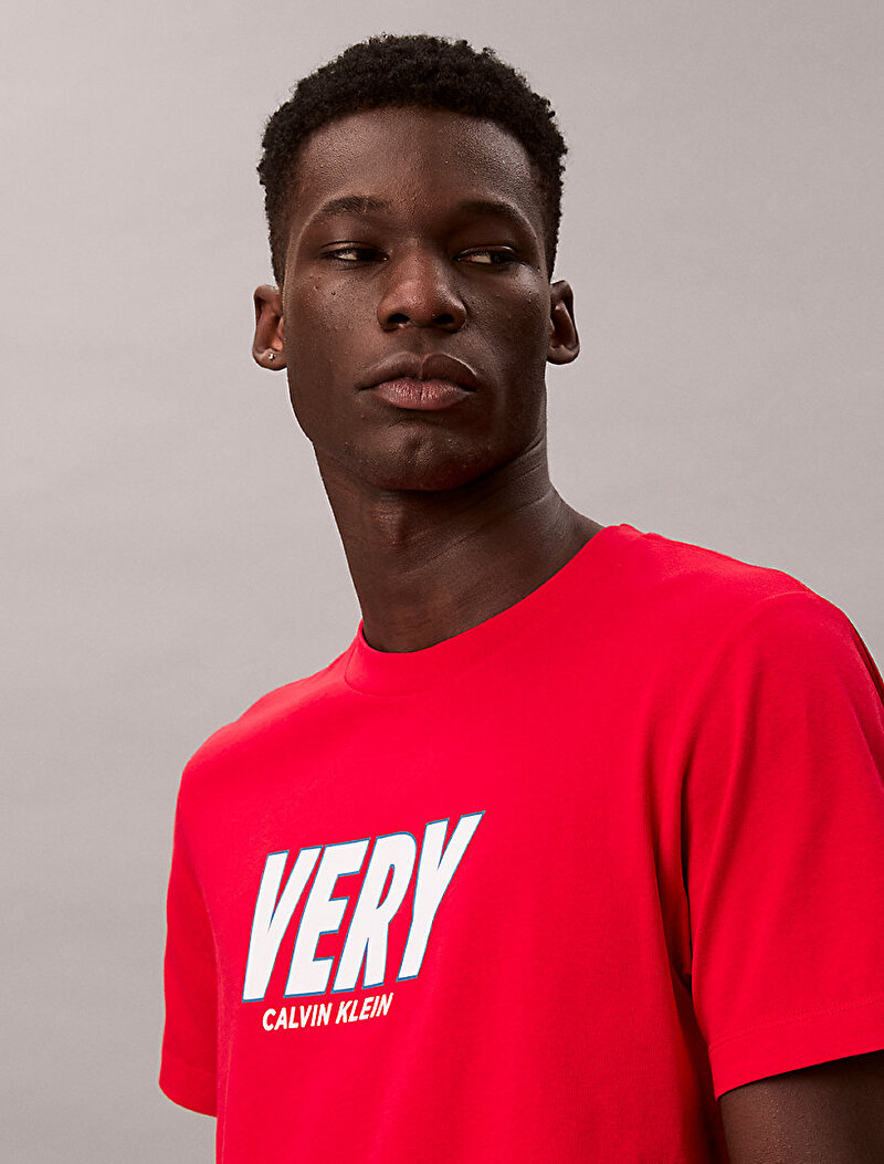 Calvin Klein Kırmızı Renkli Erkek 20s Very Graphic T-shirt