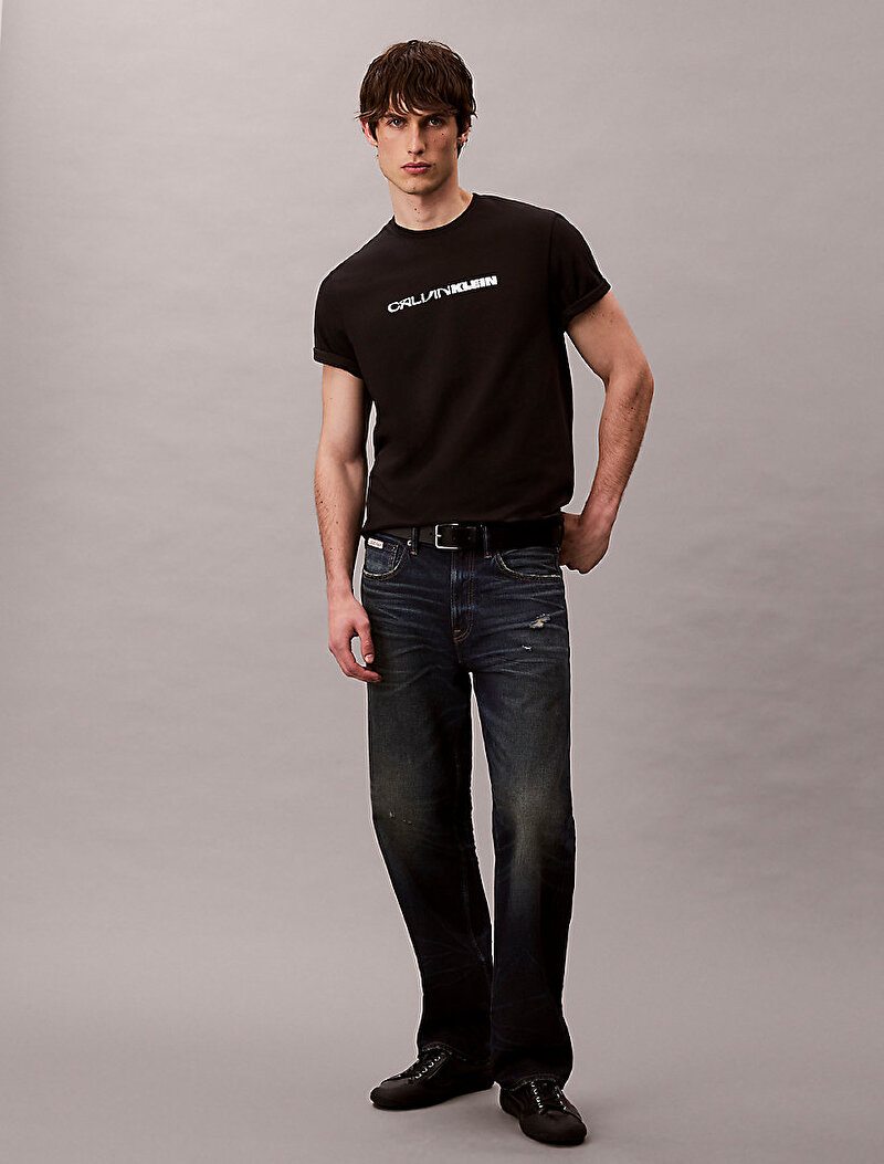 Calvin Klein Siyah Renkli Erkek 20s Stack T-shirt