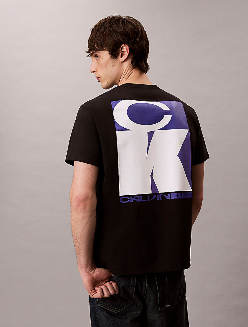 Calvin Klein Siyah Renkli Erkek 20s Stack T-shirt