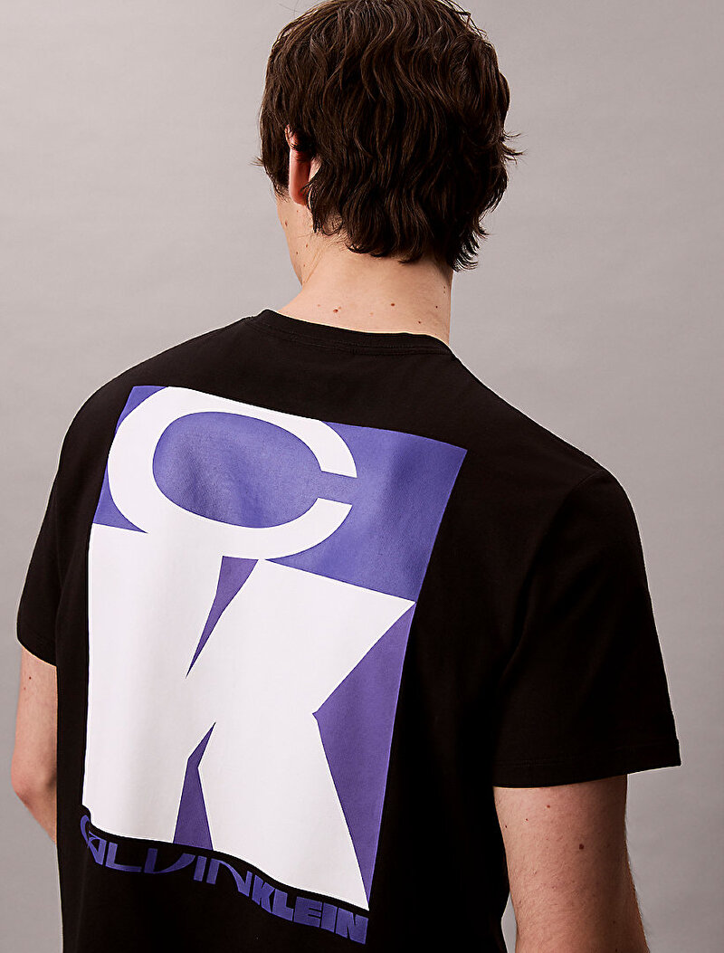 Calvin Klein Siyah Renkli Erkek 20s Stack T-shirt