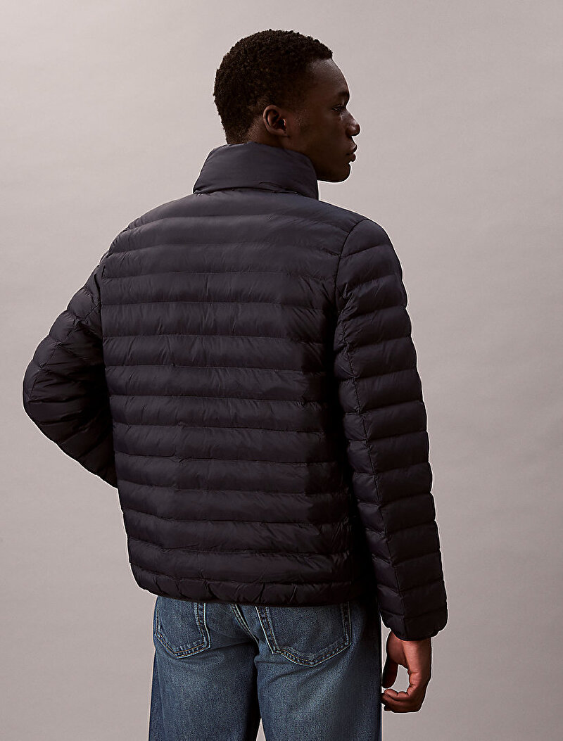 Calvin Klein Lacivert Renkli Erkek Naylon Channel Puffer Mont