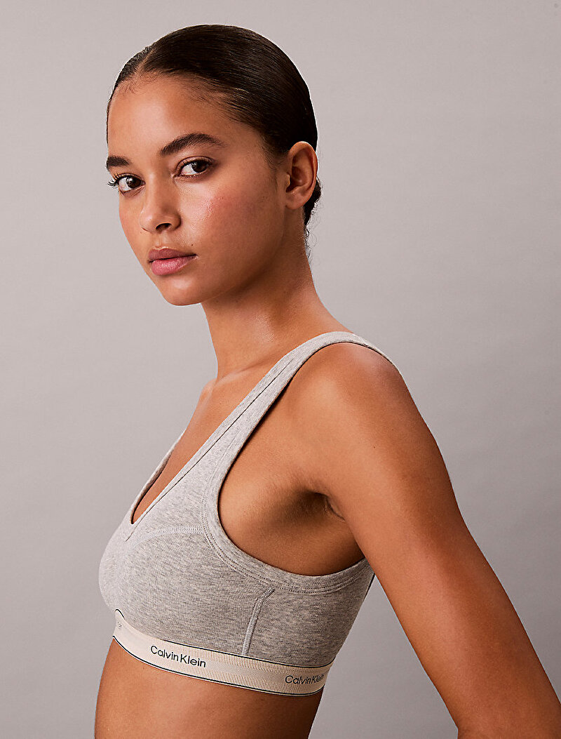 Calvin Klein Gri Renkli Kadın Lightly Lined Triangle Sütyen