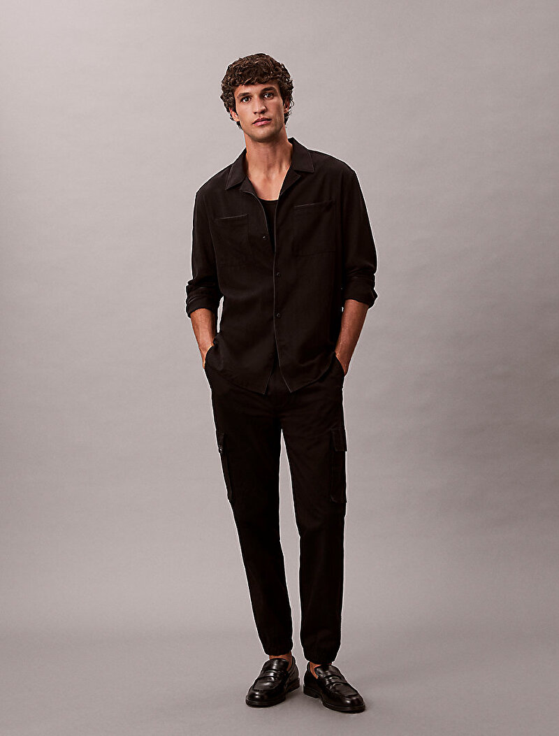 Calvin Klein Siyah Renkli Erkek Skinny Comfort Cotton Pantolon