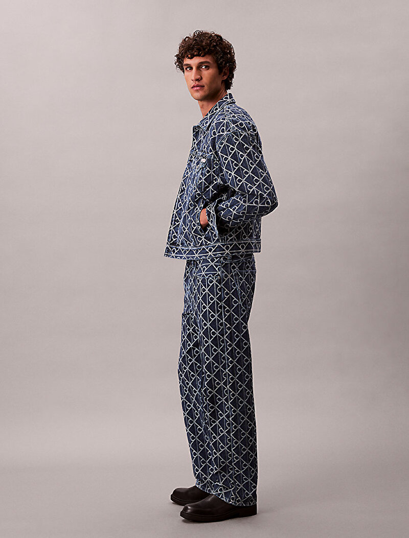 Calvin Klein Mavi Renkli Erkek 90s Straight İndigo Jean Pantolon