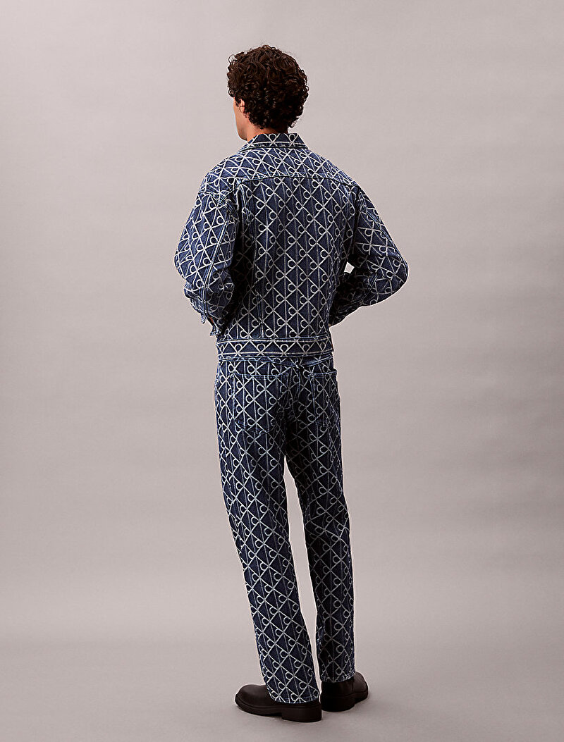 Calvin Klein Mavi Renkli Erkek 90s Straight İndigo Jean Pantolon