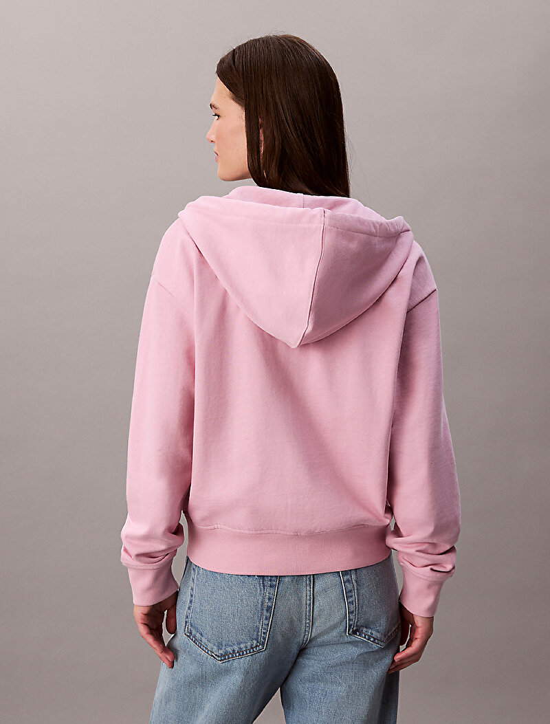 Calvin Klein Pembe Renkli Kadın Monologo French Sweatshirt