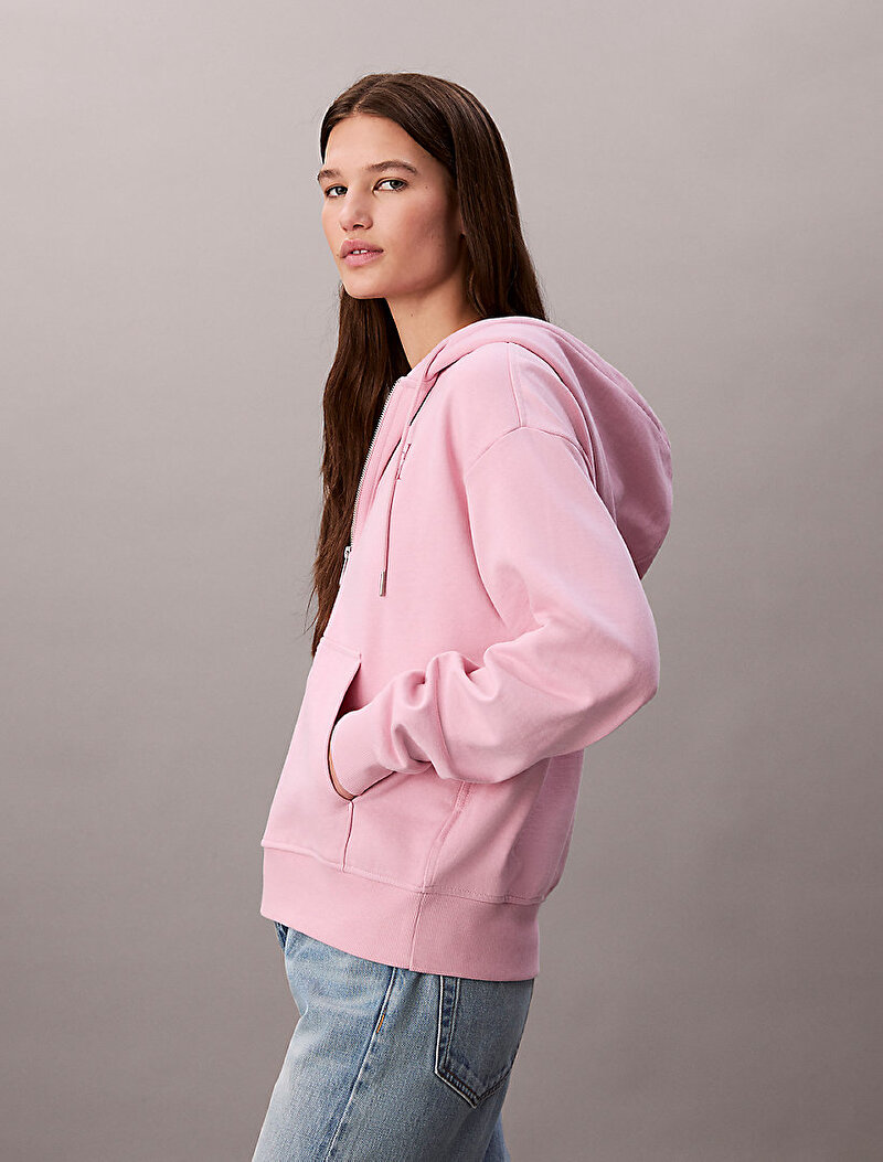 Calvin Klein Pembe Renkli Kadın Monologo French Sweatshirt