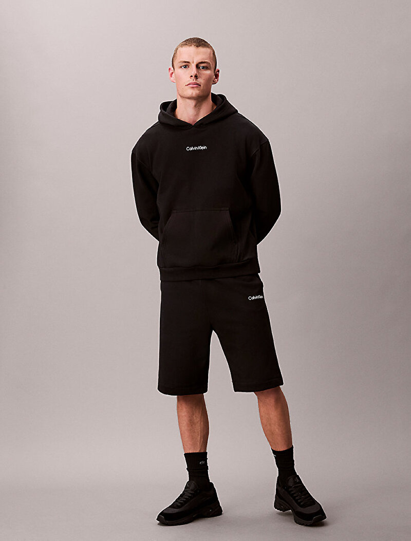 Calvin Klein Siyah Renkli Erkek Fleece Şort