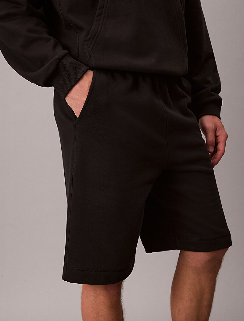 Calvin Klein Siyah Renkli Erkek Fleece Şort