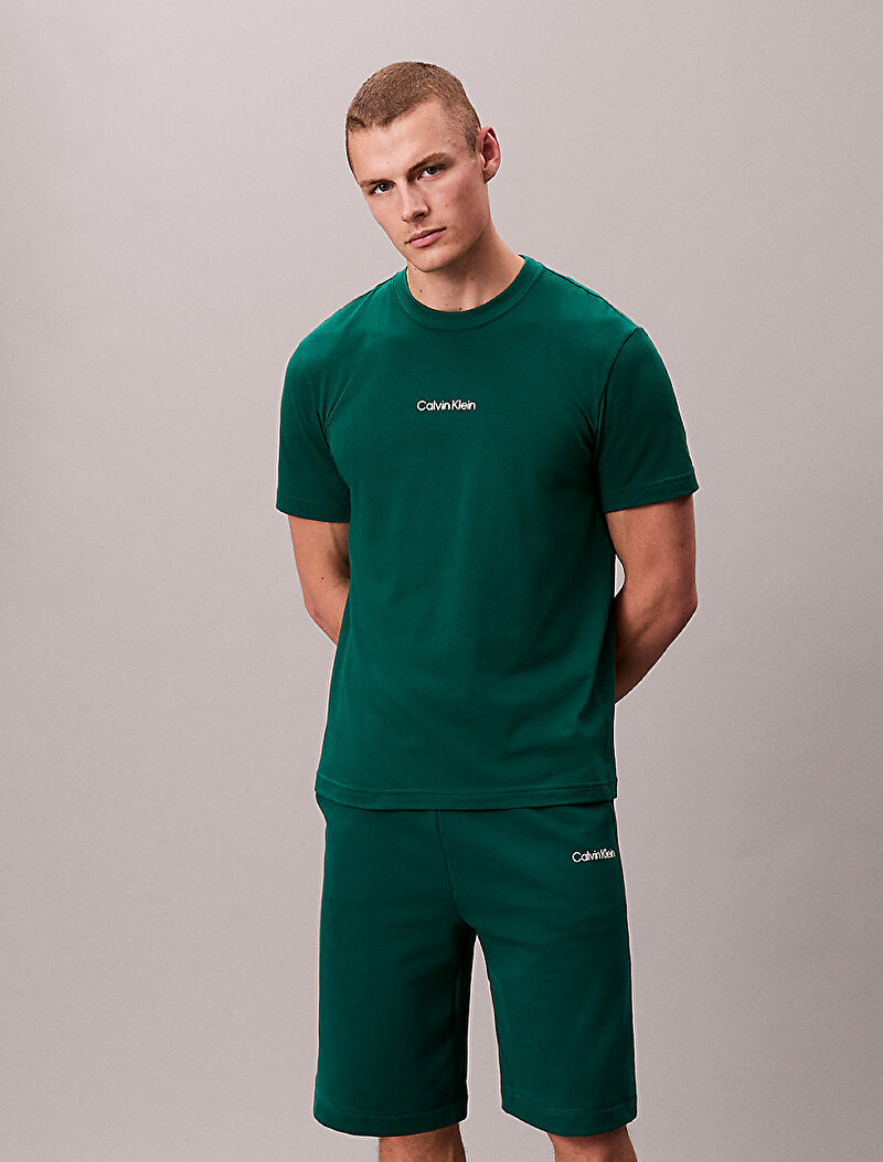 Calvin Klein Yeşil Renkli Erkek Fleece Şort