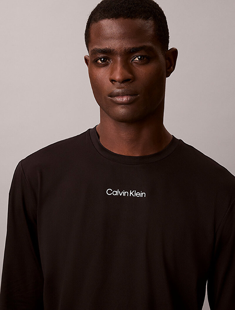 Calvin Klein Siyah Renkli Erkek Uzun Kollu T-shirt