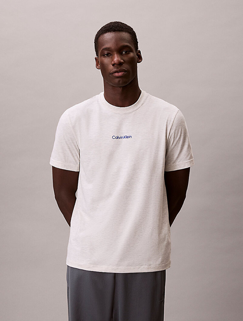 Calvin Klein Gri Renkli Erkek Lifestyle T-shirt