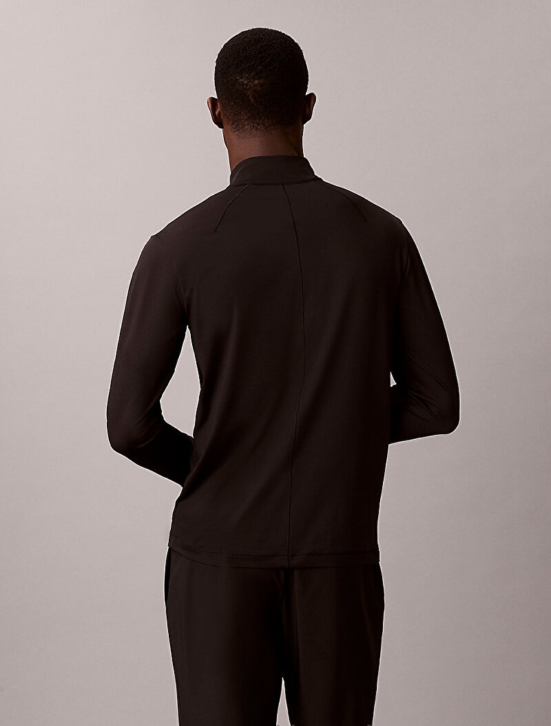 Calvin Klein Siyah Renkli Erkek Fermuarlı Sweatshirt