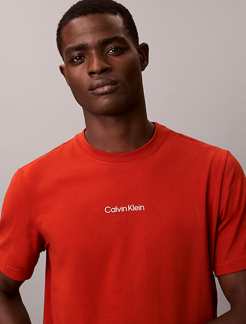 Calvin Klein Turuncu Renkli Erkek Lifestyle T-shirt
