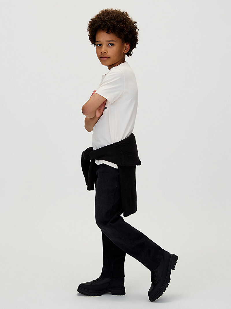 Calvin Klein Bej Renkli Erkek Çocuk Pocket T-shirt