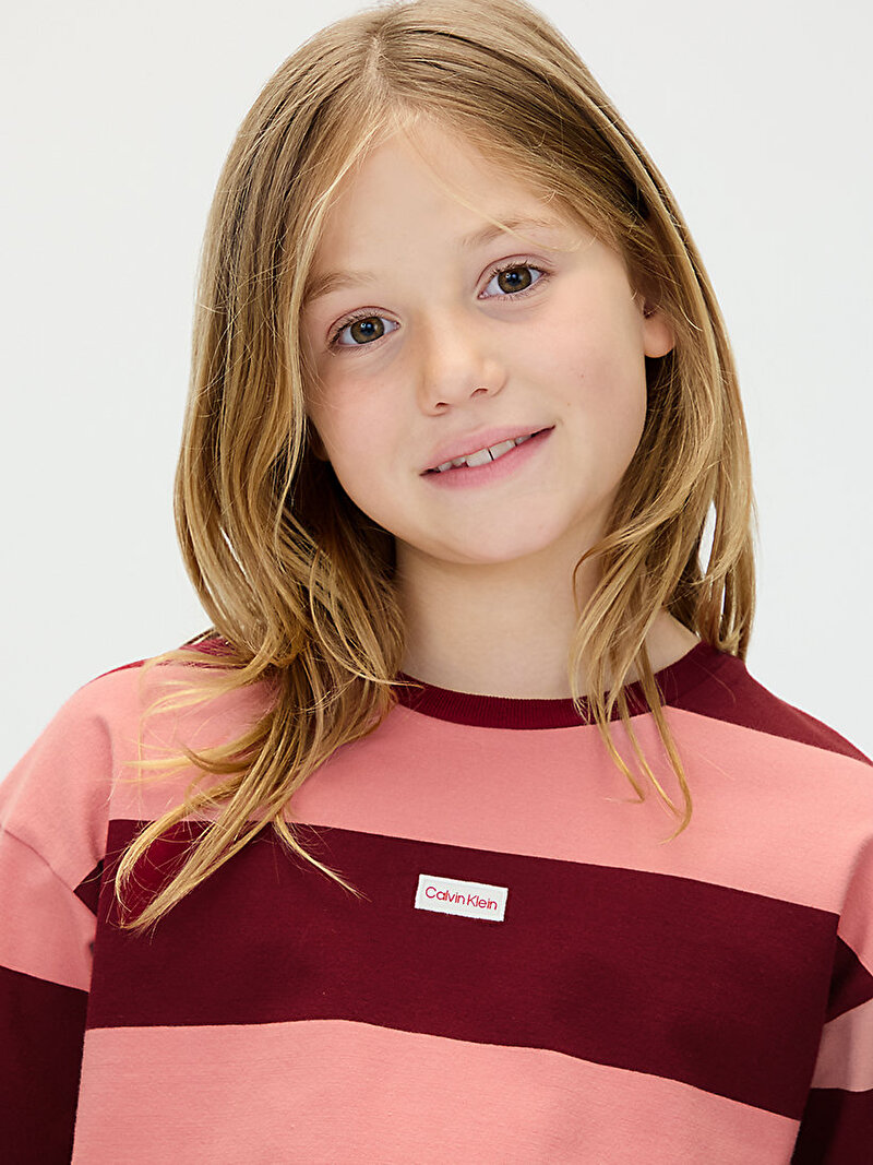 Calvin Klein Çok renkli Renkli Kız Çocuk Stripe T-shirt