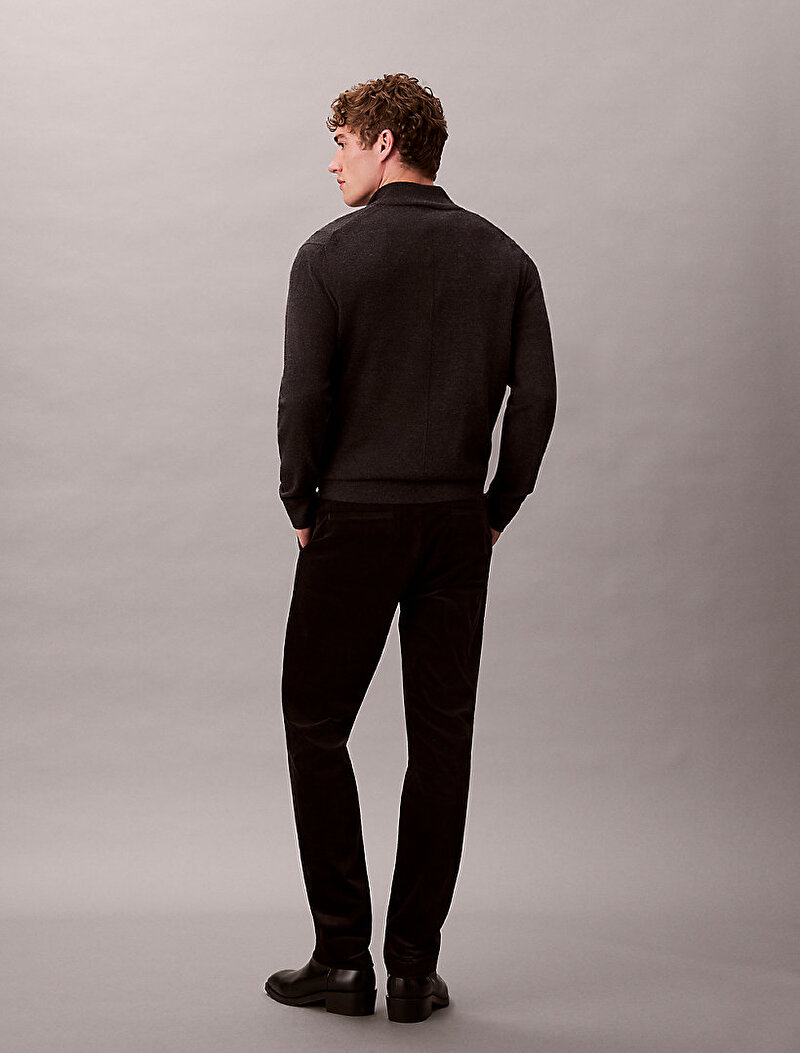 Calvin Klein Siyah Renkli Erkek Slim Moleskin Pantolon