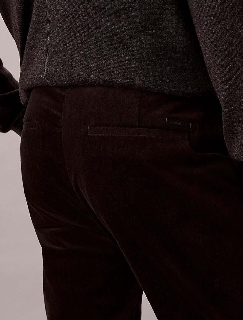 Calvin Klein Siyah Renkli Erkek Slim Moleskin Pantolon