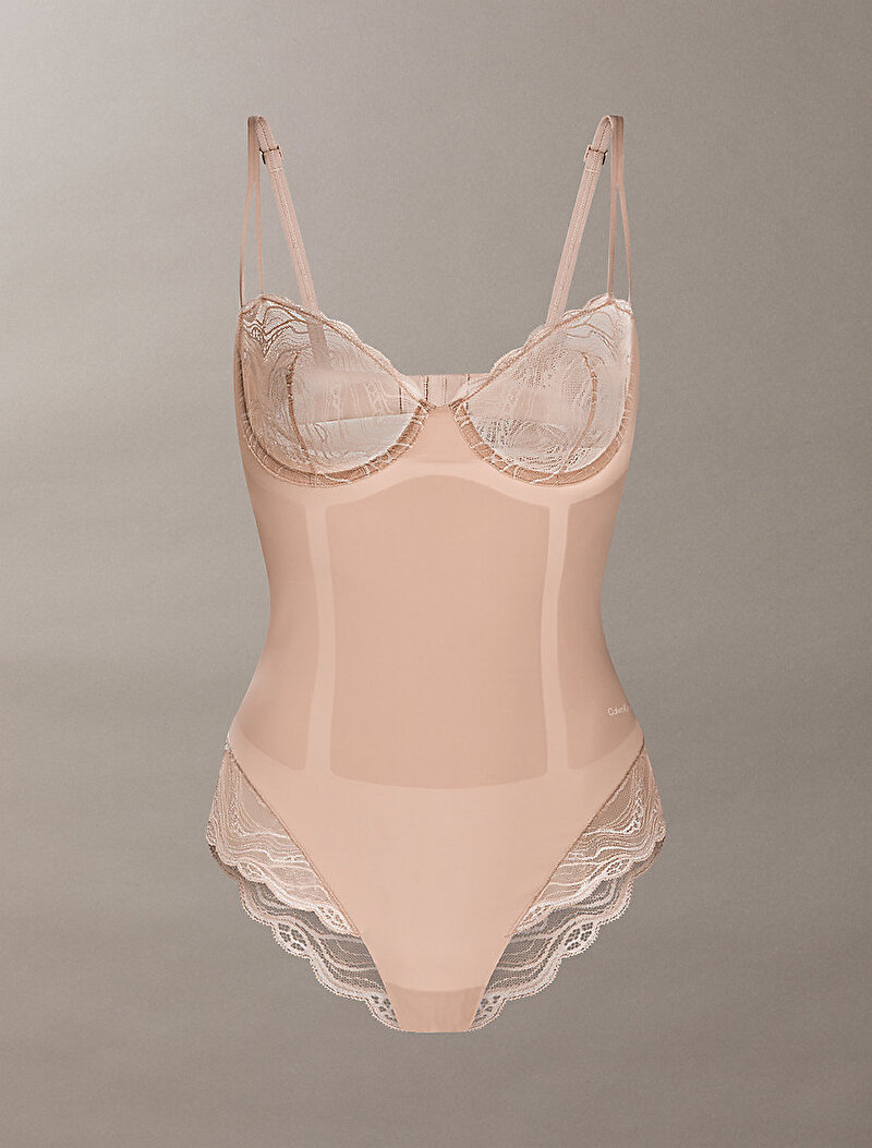 Calvin Klein Bej Renkli Kadın Body