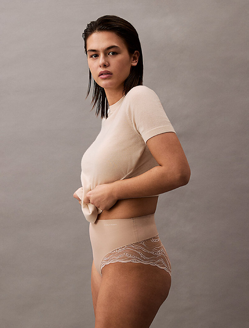 Calvin Klein Bej Renkli Kadın Brief Külot